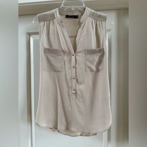 The Limited Sleeveless Top Blouse Tan Size Medium